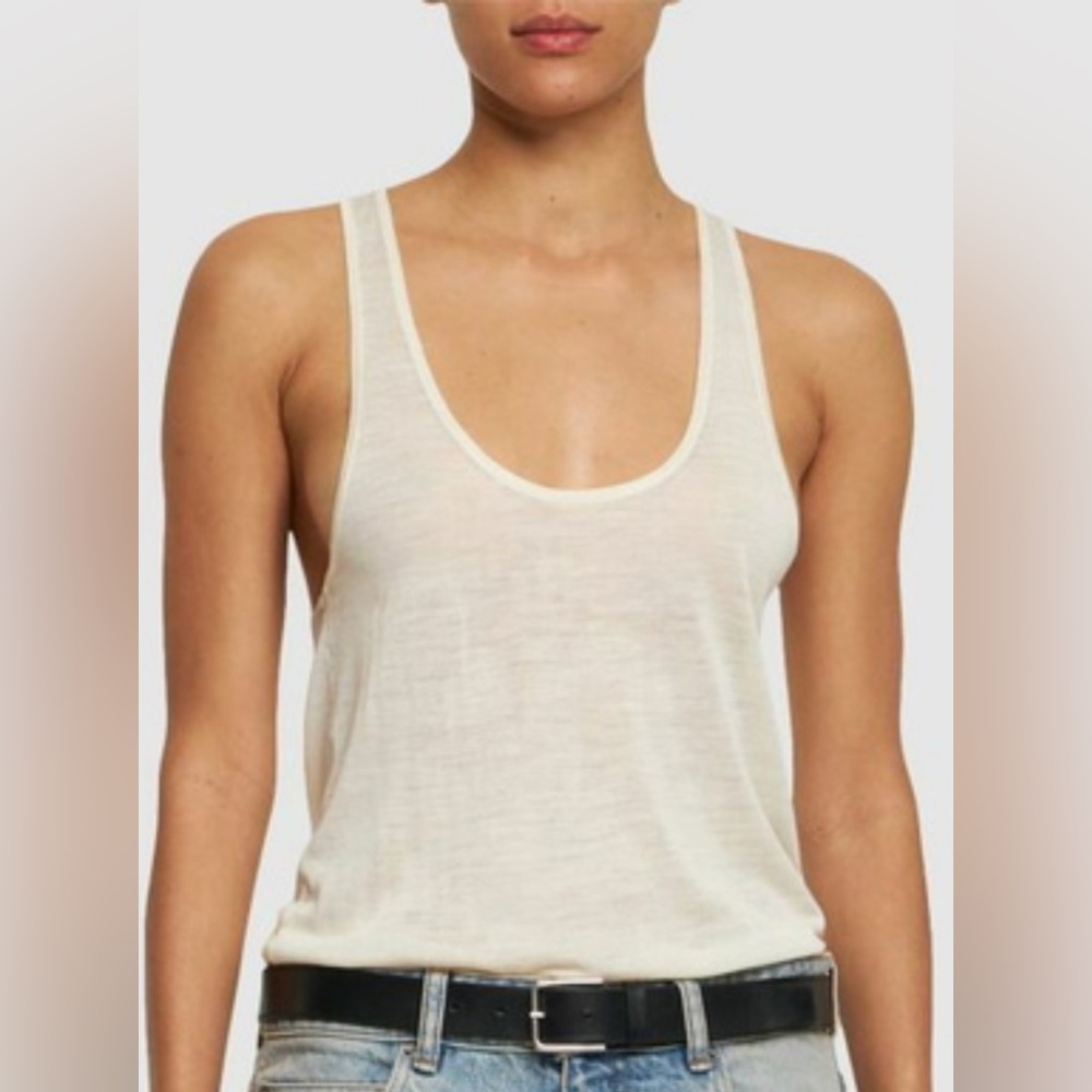 Nili Lotan Cream Tank Top new